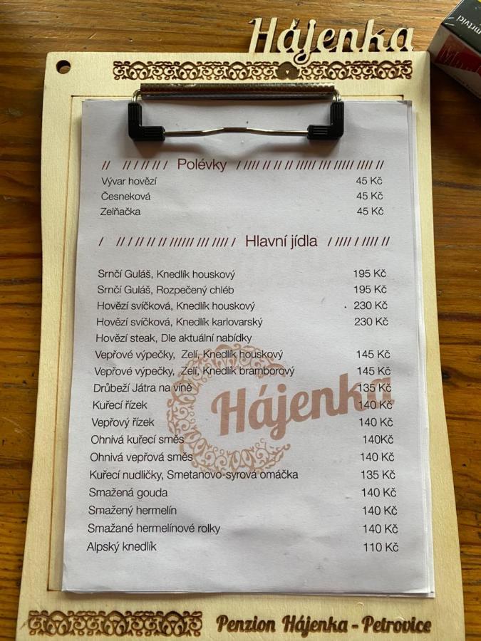 Penzion Hajenka Petrovice  Exteriör bild